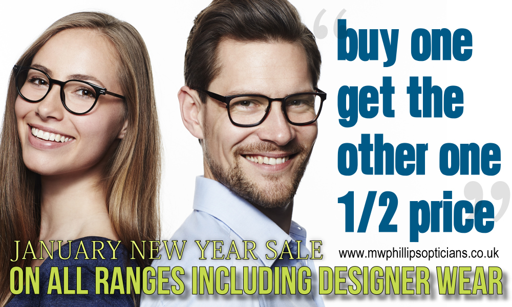 Buy One pair of Glasses and get Second 1/2 price Sale!</a>